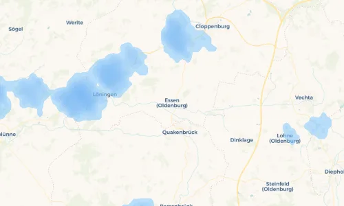 Regenradar Vorschaubild - Aktuelle Niederschläge in Essen (Oldenburg) und Umgebung