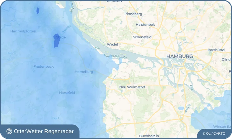 Widget-Vorschau für Estebrügge Wetter-Widget-Vorschau mit Vorhersagedaten für Estebrügge