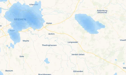 Regenradar Vorschaubild - Aktuelle Niederschläge in Etelsen und Umgebung
