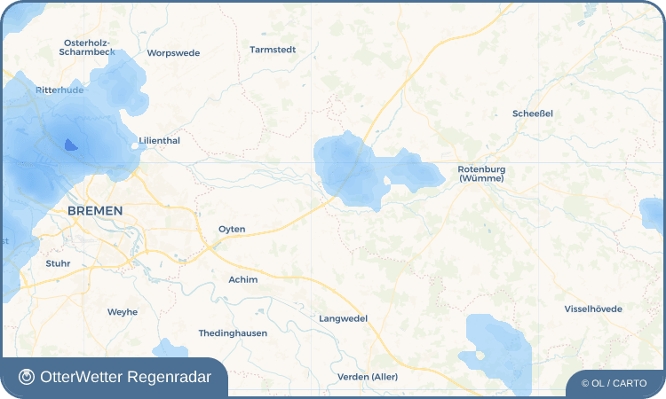 OtterWetter Regenradar-Widget Everinghausen