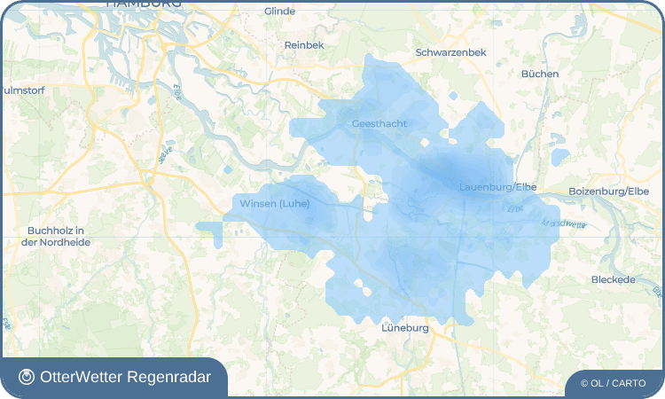 OtterWetter Regenradar-Widget Fahrenholz