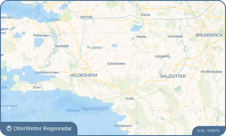 OtterWetter Regenradar-Widget Farmsen