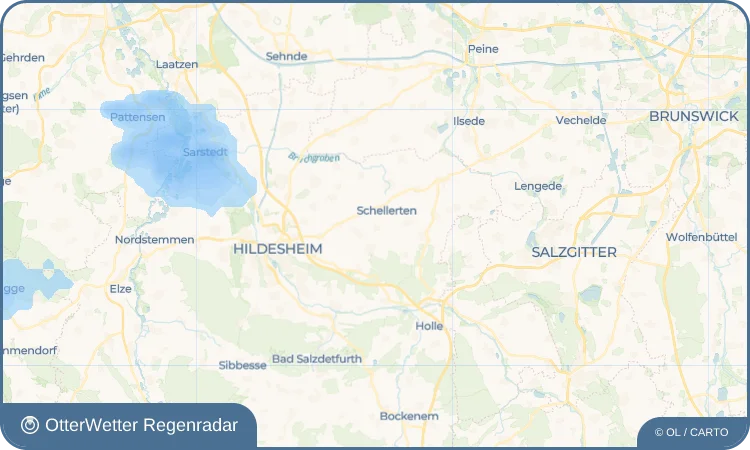 Wetter-Widget-Vorschau mit Vorhersagedaten für Farmsen