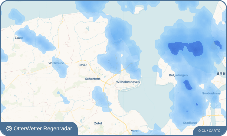 OtterWetter Regenradar-Widget Fedderwarden