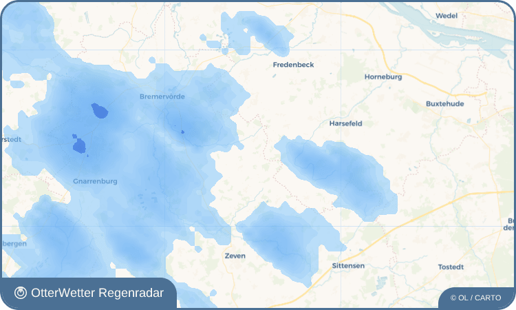 OtterWetter Regenradar-Widget Fehrenbruch
