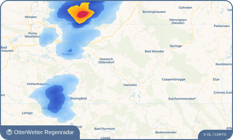 OtterWetter Regenradar-Widget Fischbeck