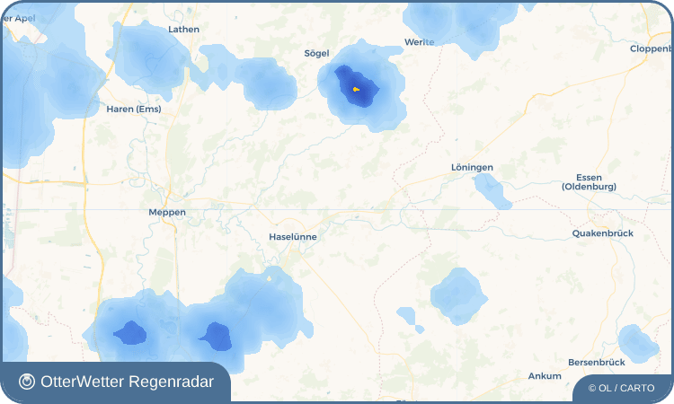 Widget-Vorschau für Flechum Wetter-Widget-Vorschau mit Vorhersagedaten für Flechum