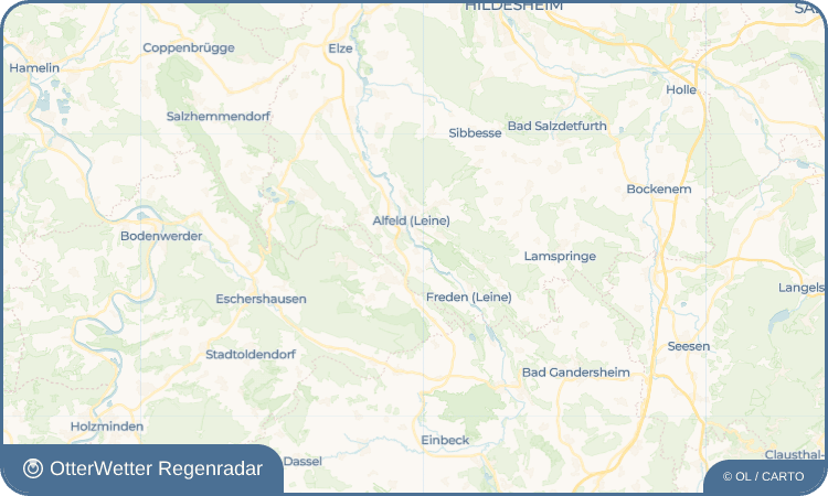 OtterWetter Regenradar-Widget Föhrste