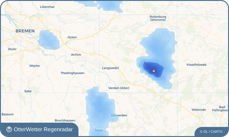 Wetter-Widget-Vorschau mit Vorhersagedaten für Förth
