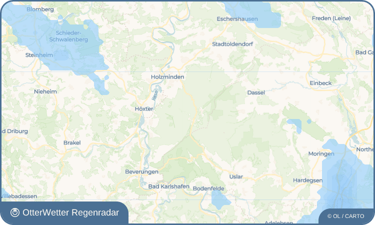 OtterWetter Regenradar-Widget Fohlenplacken