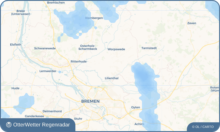 OtterWetter Regenradar-Widget Frankenburg