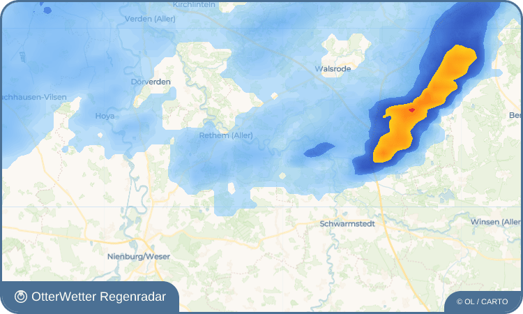 OtterWetter Regenradar-Widget Frankenfeldermühle