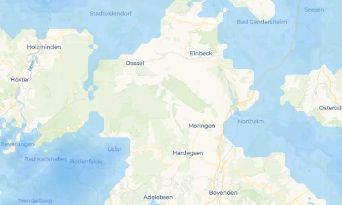 Regenradar Fredelsloh: aktuelle Niederschläge in Fredelsloh und Umgebung, Stand 22. Oktober 2026 um 8:35 Uhr