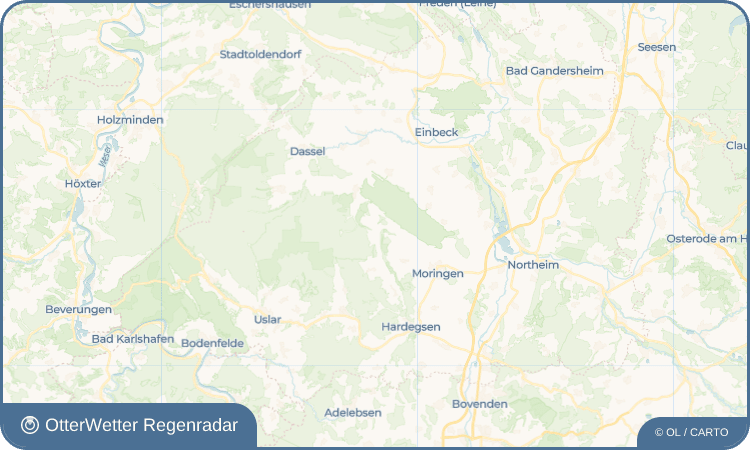 OtterWetter Regenradar-Widget Fredelsloh