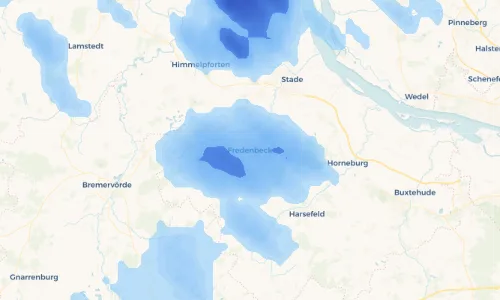 Regenradar Vorschaubild - Aktuelle Niederschläge in Fredenbeck und Umgebung