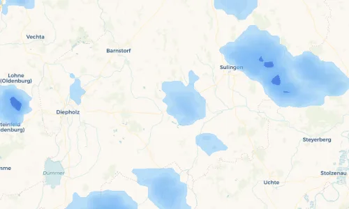 Regenradar Vorschaubild - Aktuelle Niederschläge in Freistatt und Umgebung