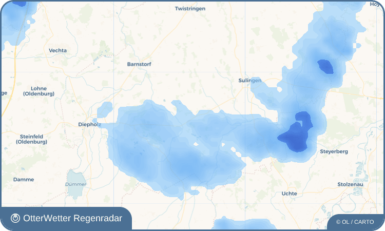 OtterWetter Regenradar-Widget Freistatt