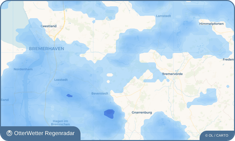 Widget-Vorschau für Frelsdorf Wetter-Widget-Vorschau mit Vorhersagedaten für Frelsdorf