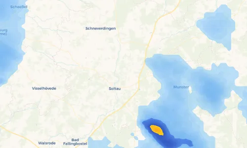 Regenradar Vorschaubild - Aktuelle Niederschläge in Friedrichseck und Umgebung