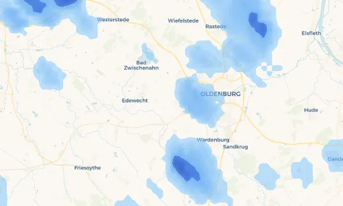 Regenradar Vorschaubild - Aktuelle Niederschläge in Friedrichsfehn und Umgebung