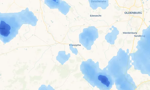Regenradar Vorschaubild - Aktuelle Niederschläge in Friesoythe und Umgebung
