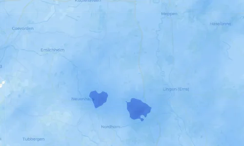 Regenradar-Vorschau: aktuelle Niederschläge in Füchtenfeld und Umgebung