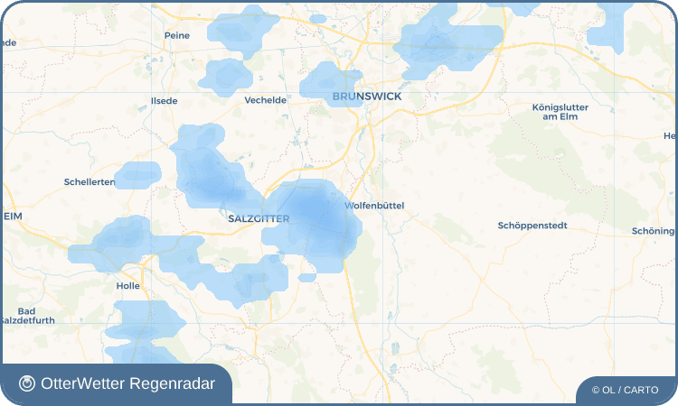 OtterWetter Regenradar-Widget Fümmelse