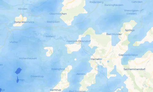 Regenradar Vorschaubild - Aktuelle Niederschläge in Fuhlen und Umgebung