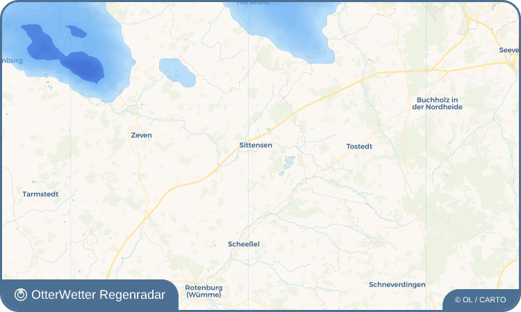 OtterWetter Regenradar-Widget Fuhrenkamp