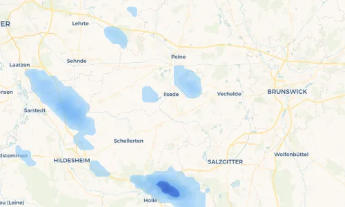 Regenradar Vorschaubild - Aktuelle Niederschläge in Gadenstedt und Umgebung