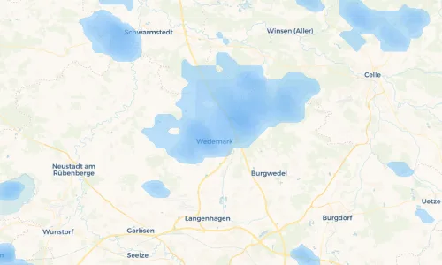 Regenradar-Vorschau: aktuelle Niederschläge in Gailhof und Umgebung