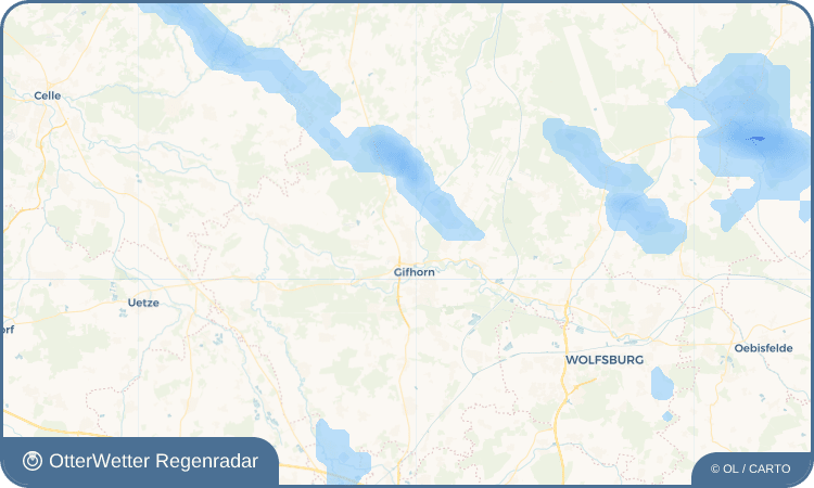 OtterWetter Regenradar-Widget Gamsen