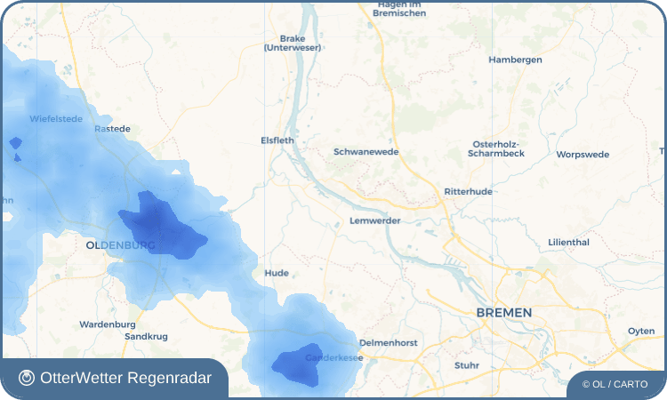 OtterWetter Regenradar-Widget Ganspe