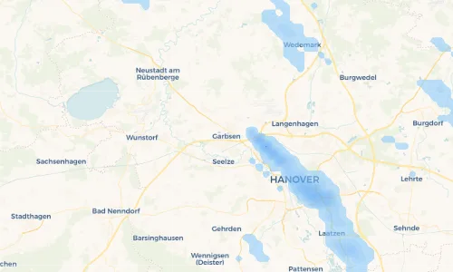 Regenradar Vorschaubild - Aktuelle Niederschläge in Garbsen und Umgebung