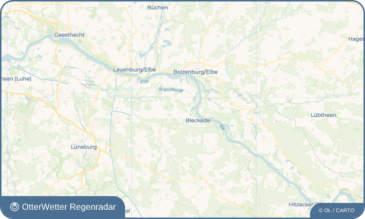OtterWetter Regenradar-Widget Garze
