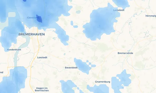 Regenradar Vorschaubild - Aktuelle Niederschläge in Geestenseth und Umgebung