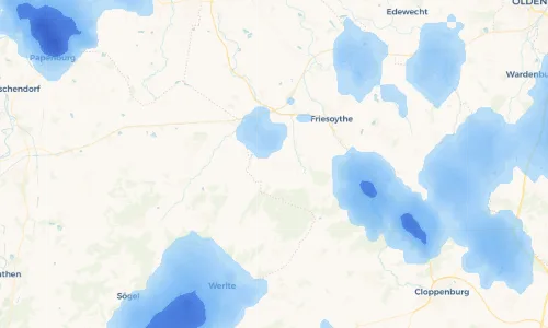 Regenradar Vorschaubild - Aktuelle Niederschläge in Gehlenberg und Umgebung
