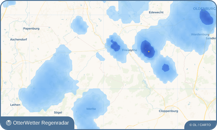 OtterWetter Regenradar-Widget Gehlenberg