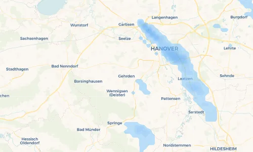 Regenradar Vorschaubild - Aktuelle Niederschläge in Gehrden und Umgebung