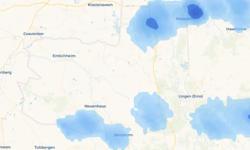Regenradar Vorschaubild - Aktuelle Niederschläge in Georgsdorf und Umgebung