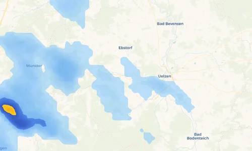 Regenradar Vorschaubild - Aktuelle Niederschläge in Gerdau und Umgebung