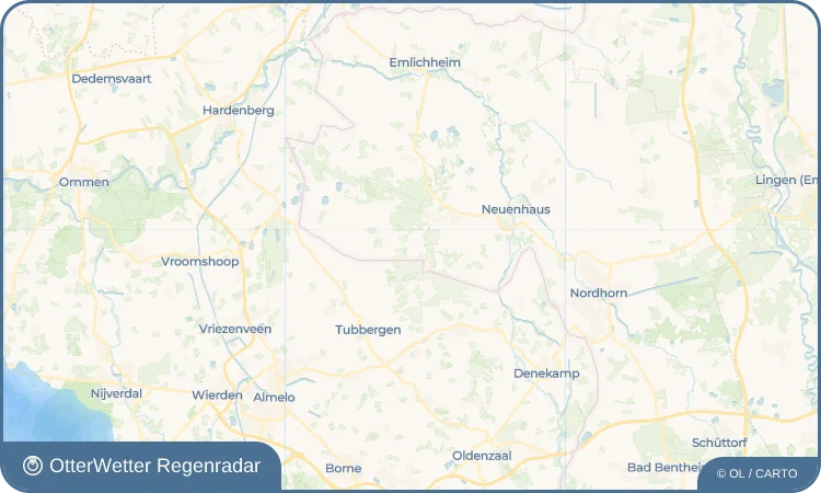 Widget-Vorschau für Getelo Wetter-Widget-Vorschau mit Vorhersagedaten für Getelo