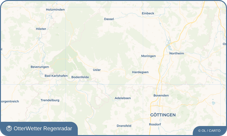 OtterWetter Regenradar-Widget Gierswalde