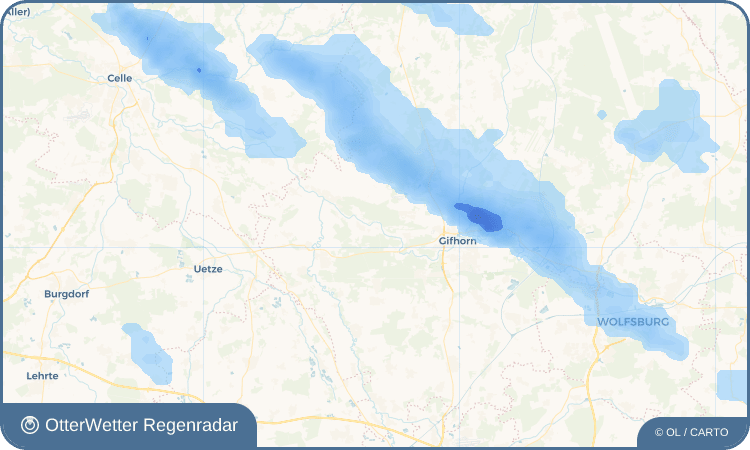 Wetter-Widget-Vorschau mit Vorhersagedaten für Gilde