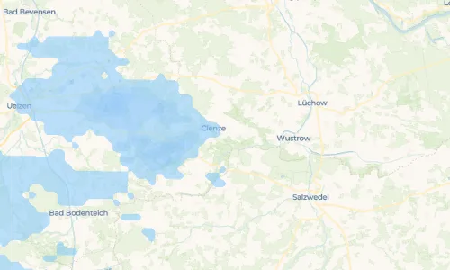 Regenradar Vorschaubild - Aktuelle Niederschläge in Gistenbeck und Umgebung