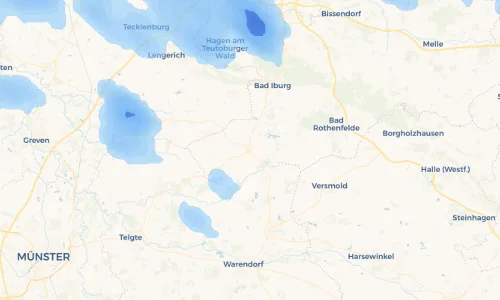 Regenradar Vorschaubild - Aktuelle Niederschläge in Glandorf und Umgebung