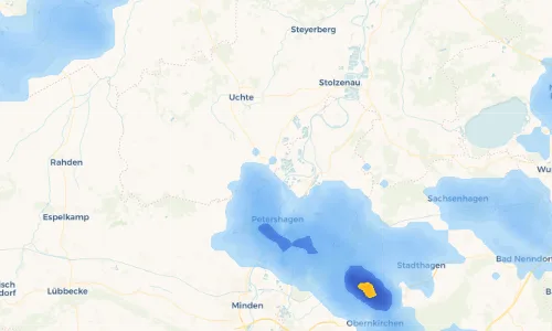 Regenradar Vorschaubild - Aktuelle Niederschläge in Glissen und Umgebung