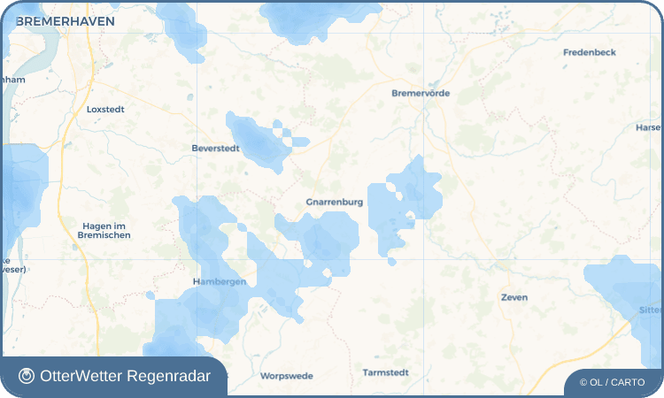 OtterWetter Regenradar-Widget Gnarrenburg