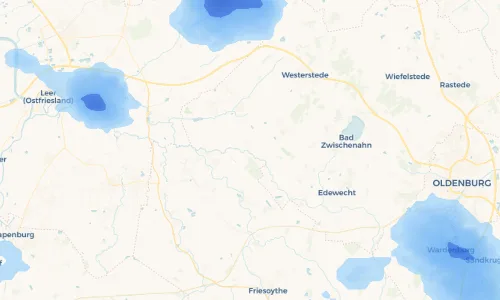 Regenradar Vorschaubild - Aktuelle Niederschläge in Godensholt und Umgebung