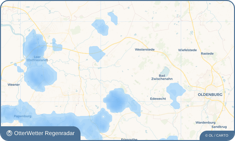 OtterWetter Regenradar-Widget Godensholterweg